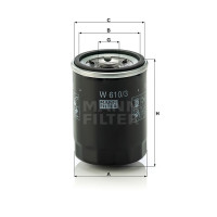 Фильтр масляный MANN-FILTER W 610/3